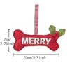 3pcs/set Bone Shape Christmas Tree Decoration Portable Xmas Tree Pendant Hanging Ornaments  Holiday