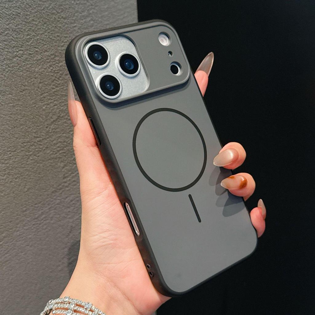 Color-Block 2-in-1 Magnetic Anti-slip Phone Case for Apple 17 Pro Max, 16 Pro, 15, 13, 11 Trendy Skin-Feel