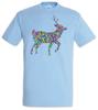 Colored Deer T-Shirt Toon Cartoon Comic Look Rave Techno Dance Party Rainbow