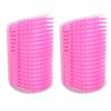 2PCS Self Grooming Cat Brush Interactive Toy Soft Cat Wall Corner Scratcher Massage Combs with