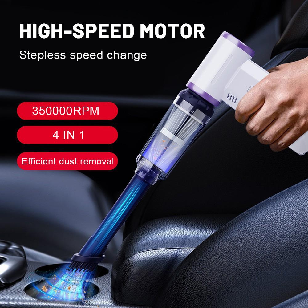 4 in 1 Compressed Air Duster Blower 350000RPM Brushless Motor Turbo Jet Blower Vacuum Multifunctional Dust Removal Cleaning Tool