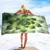 Succulent Plants Bath Towels Soft Bathing/Beach/Camping Towel Large Size Sandless Beach Bath Pool Towel for Women Men Girls Boys