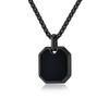 Sexless Cold Neutral Style Small Square Brand Titanium Steel Necklace Niche Personality