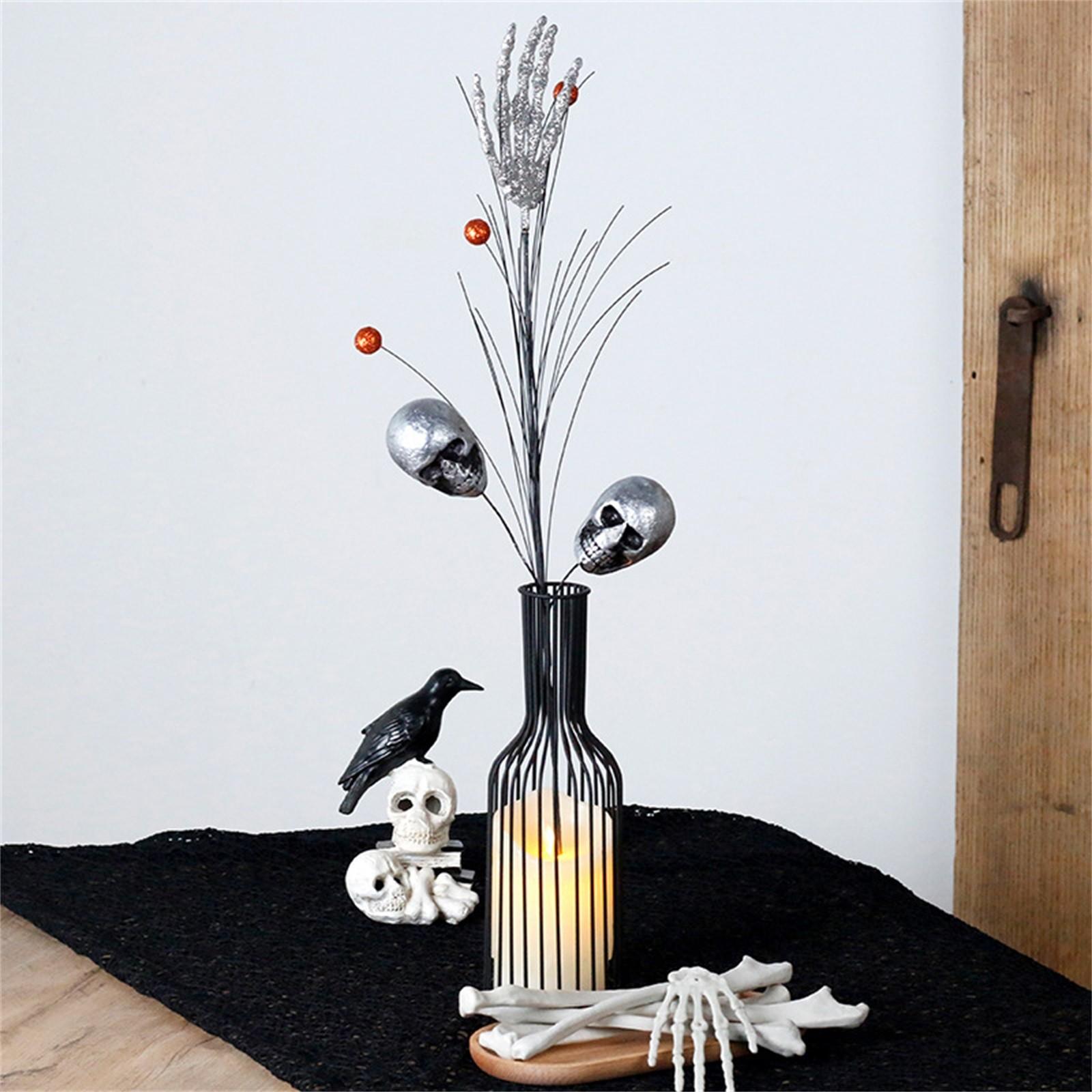 

Хэллоуин Страшные Украшения Черные Страшные Срезанные Цветы Украшения для Вечеринки Праздничная Атмосфера Цветы One Size