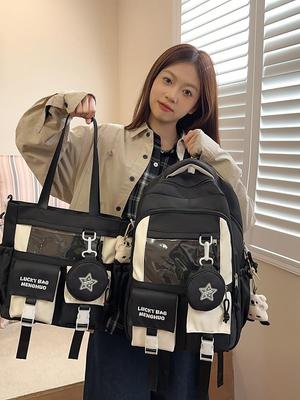 Large Capacity Harajuku Ita Backpack - Korean-Style for High School & Middle School Girls