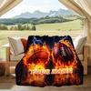 1PC Custom Name Sports Icons" Flannel Blanket Versatile,all-season Throw Suitable for the Living Room,bedroom,camping,travel,and Gift