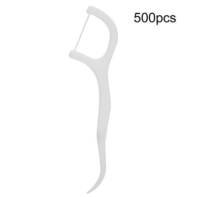 500 piezas Palillo de Hilo Dental Desechable Hilo para Eliminar Manchas Dentales Herramienta para el Cuidado Bucal