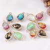 5Pcs/lot Resin Charm Beads Imitation Opal Water Drop Shape Pendant for Jewelry Making DIY Necklace Bracelet Earring Accessories