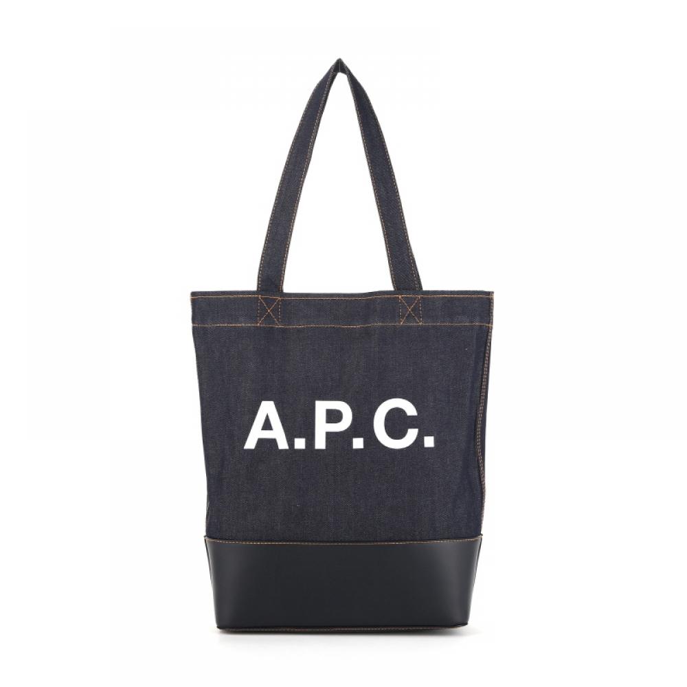 A.p.c. Axelle Denim Tote Bag M61444 Iak Dark Navy