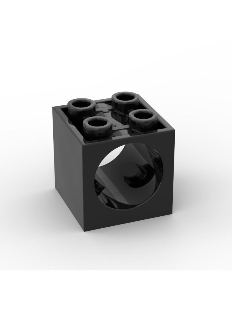 

Small particle building block MOC 73764 fixed brick with worm wheel hole 2 x 2 x 1 2/3 assembled toy parts