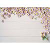 White Daisy Wooden Wall Photographic Backgrounds Vinyl Cloth Photo Shootings Backdrops for Baby Children Wedding Photo Studio