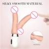 Realistischer Stoßdildo-Vibrator mit beheiztem, einziehbarem Penis, G-Punkt-Analstimulation, automatischer Dildo für Frauen mit Saugnäpfen