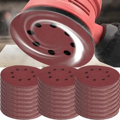 40-3000 Grit Sandpaper Discs 8 Hole Polishing Pads Universal Sanding Discs  For Metal Wood Glass