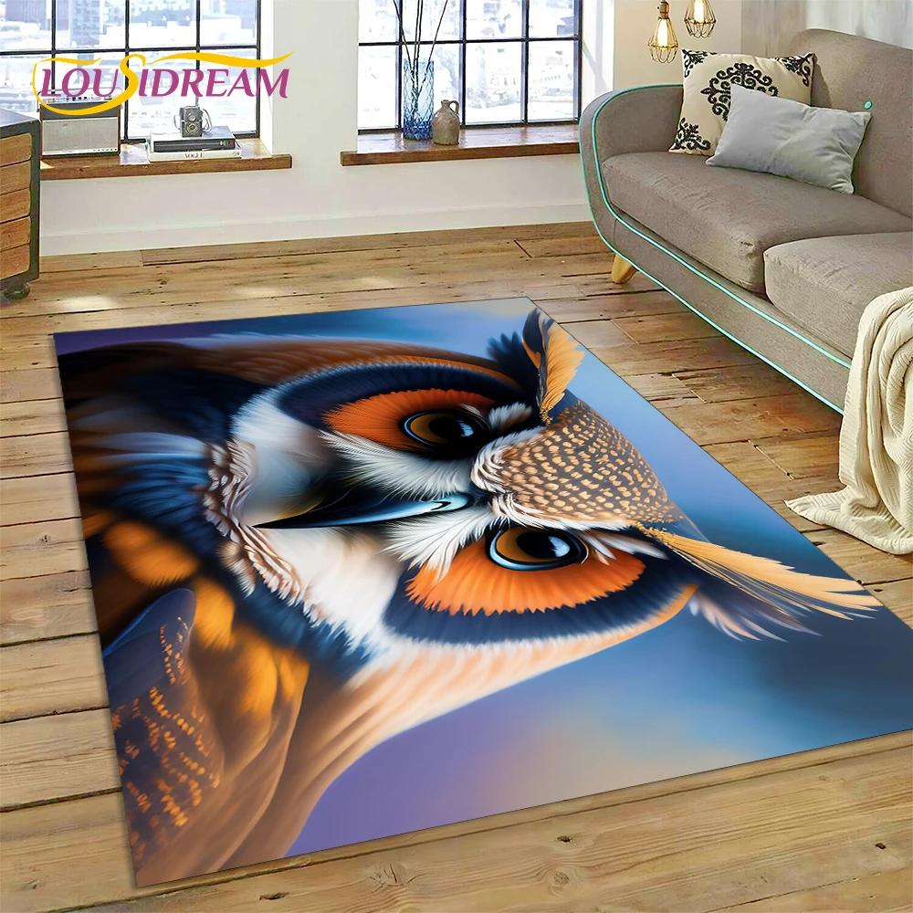 

Милый Сова Орел Птицы Мультяшный Ковер Ковер для Декора Гостиной Спальни, Напольный Коврик Украшение для Дивана Придверный Коврик 60*90cm
