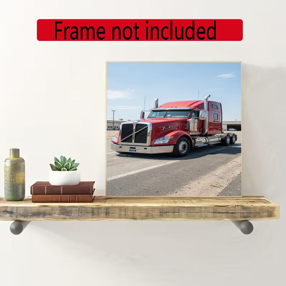 Kenworth 5D Diy Diamond Paintings Mosaic Wall Round Diamond Art Painting Kits Embroidery Crystal Accessories Frameless