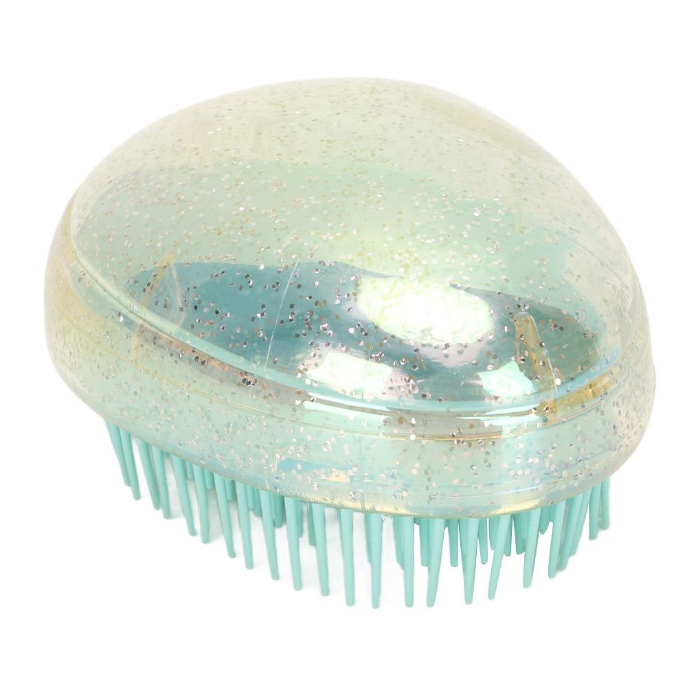 Portable Egg Shape Hair Brush Soft Detangling Hair Brush Massage Detangling Brush Home Use