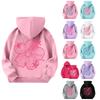 Child  Hooded Gradient Printed Long Sleeved Sweatshirt Loose Women's Sweatshirt  Sweatshirt