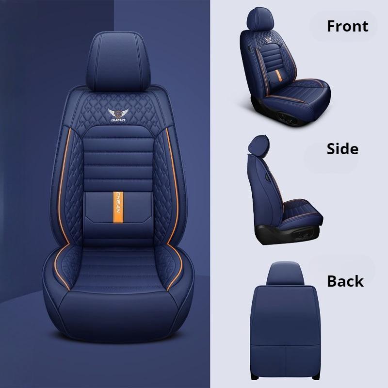 1PC Car Seat Covers with Built-in Lumbar Support - Full-Wrap Design, All-Season Comfort & Durability for Most Sedans & SUVs