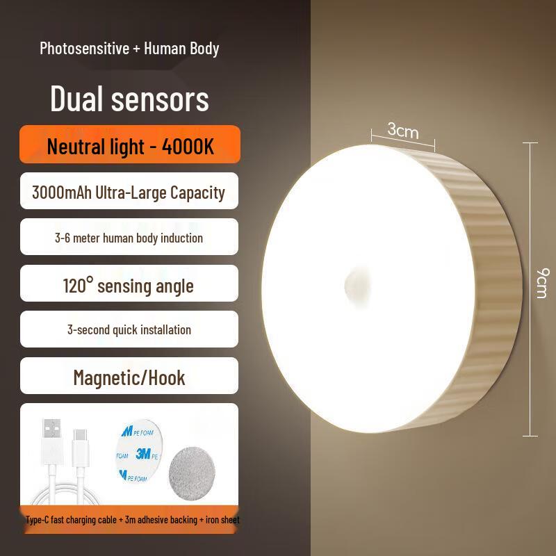 UOSU Magnetic Motion Sensor LED Night Light