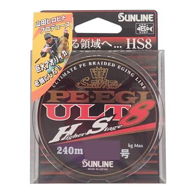 SUNLINE PE Line Salt Mate PE Egi ULT HS8 240m 8 Pieces Light Green 0.3 2.5kg White, Pink,