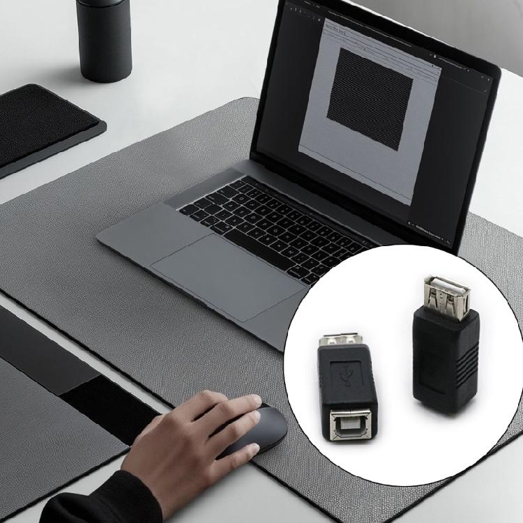 USB2.0 Type A Female To Type B Female Adapter for Versatility Device Compatibility A/B 2.0 Square Female Connectors