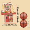 Kids Play Kitchen Set Toddler Kitchen Playset with Sound & Light Cooking Stove with Steam Play Sink Play Food Toy for Boys Girls