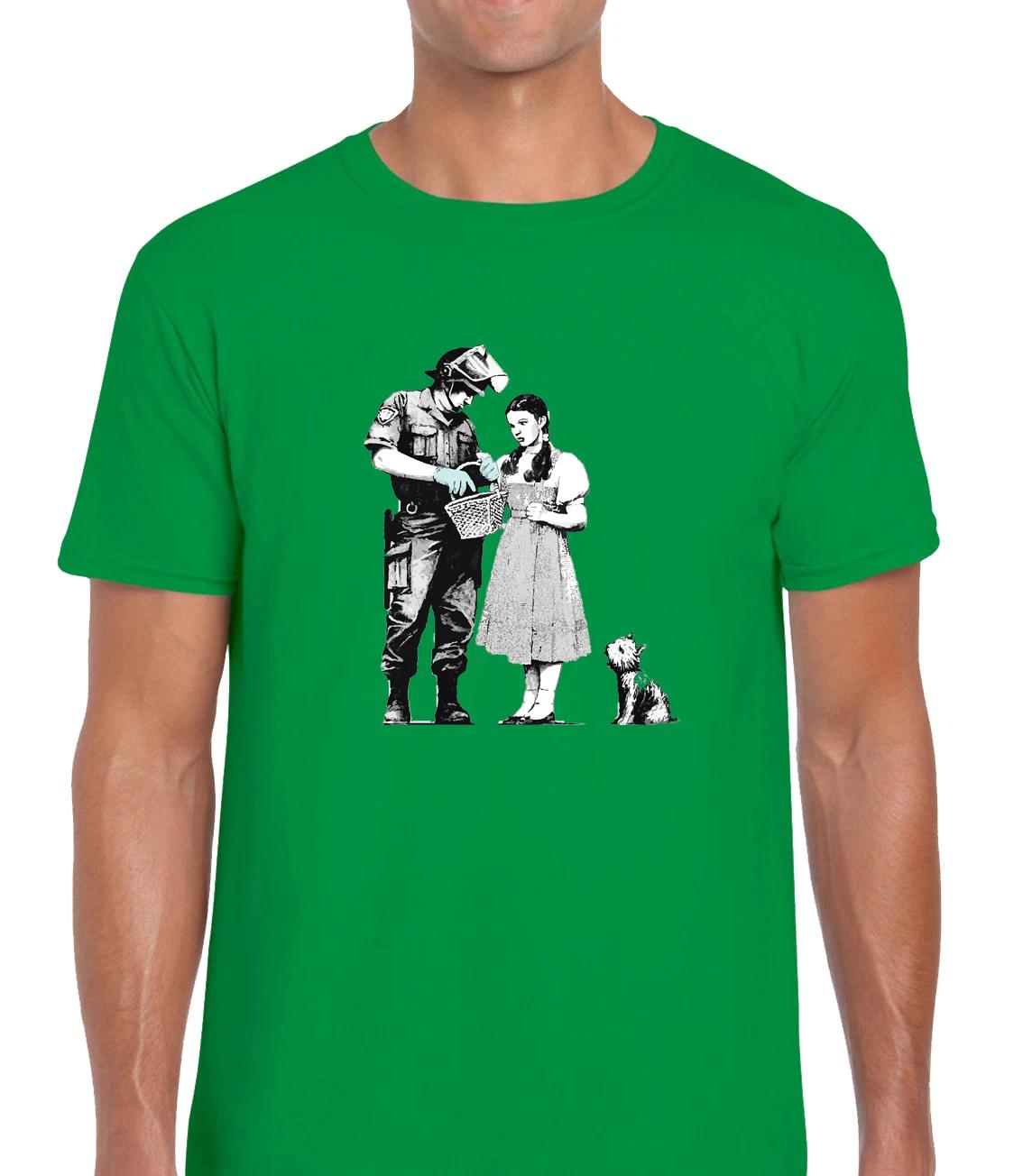 Dorothy Stop And Search Funny Graffiti Art Banksy Unisex T-Shirt XS