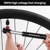 Dual-use CO2 Bicycle Pump Portable Aluminum Alloy Hand Tire Inflator High Pressure Road Bicycle Air Inflator Cycling Accessories