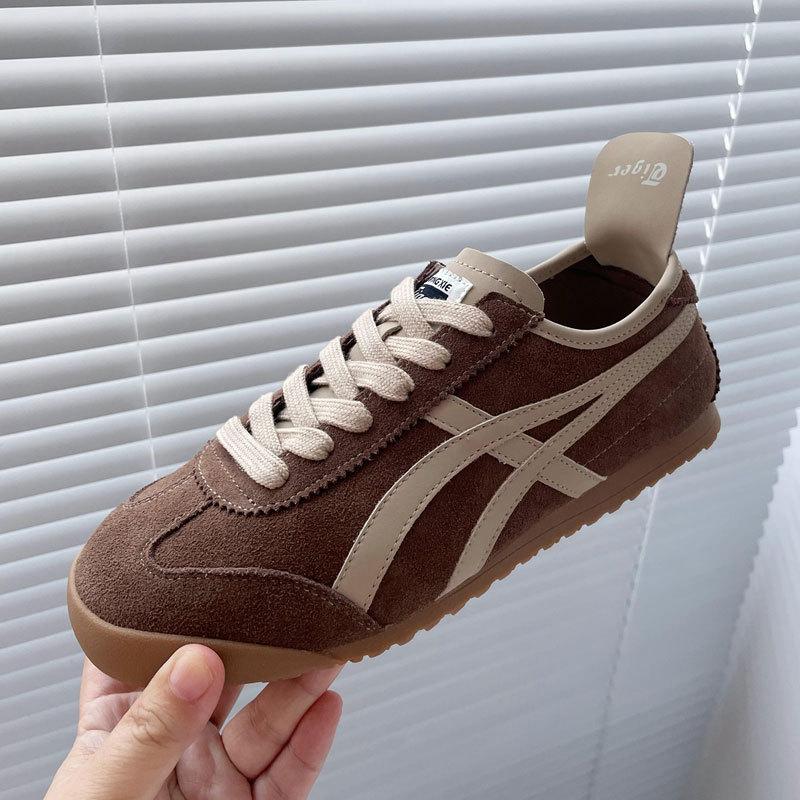 Weichsohlige, leichte, stoßdämpfende Casual-Sportschuhe für Damen, 2025 neu, vielseitig, Frühling und Herbst, Maillard-Retro, deutsche Trainingsschuhe, Board-s