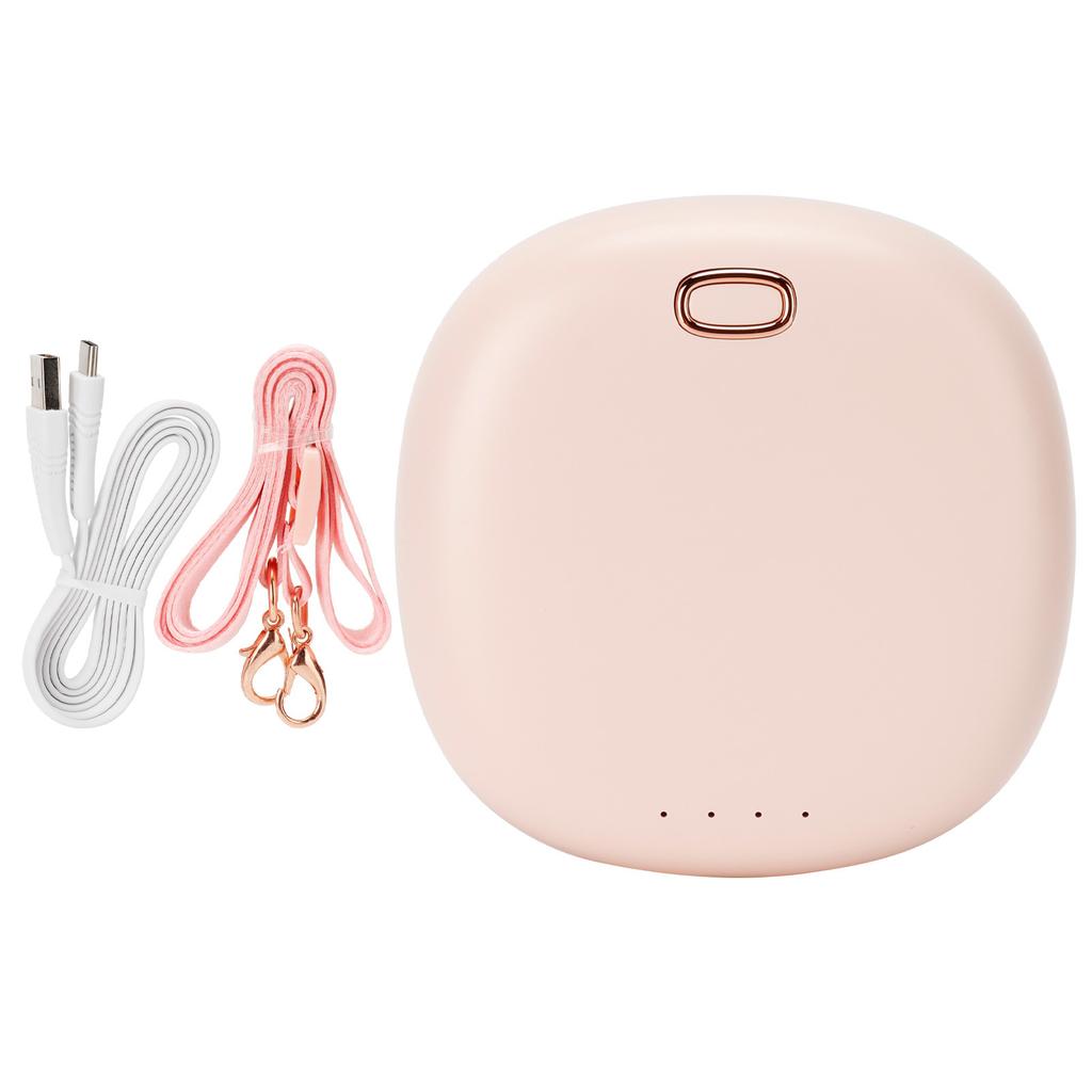 Outdoor Mini Hands Free Neck Fan Portable Hanging Waist Bladeless Fan USB Charging(Pink )
