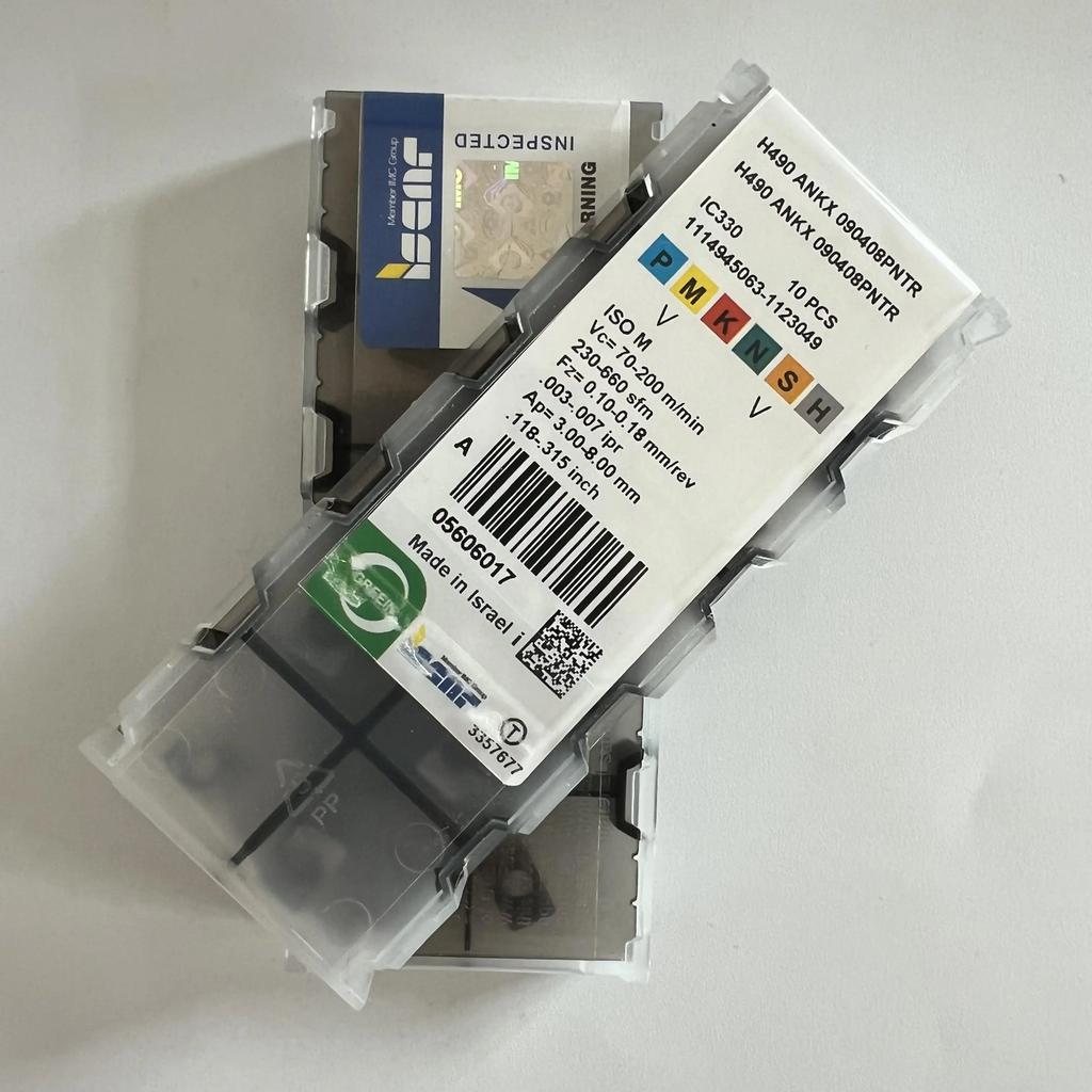 ISCAR / H490ANKX090408PNTR IC330   Industrial indexable carbide inserts 10 Pcs