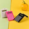 Button Battery Calculator Keyring Stationery Biscuit Shaped Calculator Electronic Calculator