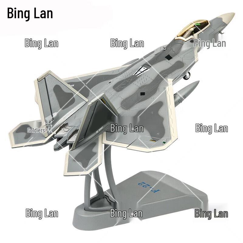 1:72 F-22 Raptor Alloy Fighter Jet Model