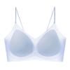 Traceless underwear, thin soft support, beautiful back underwear, skin-friendly, cool and breathable, gathered without steel ring, anti-sagging bra