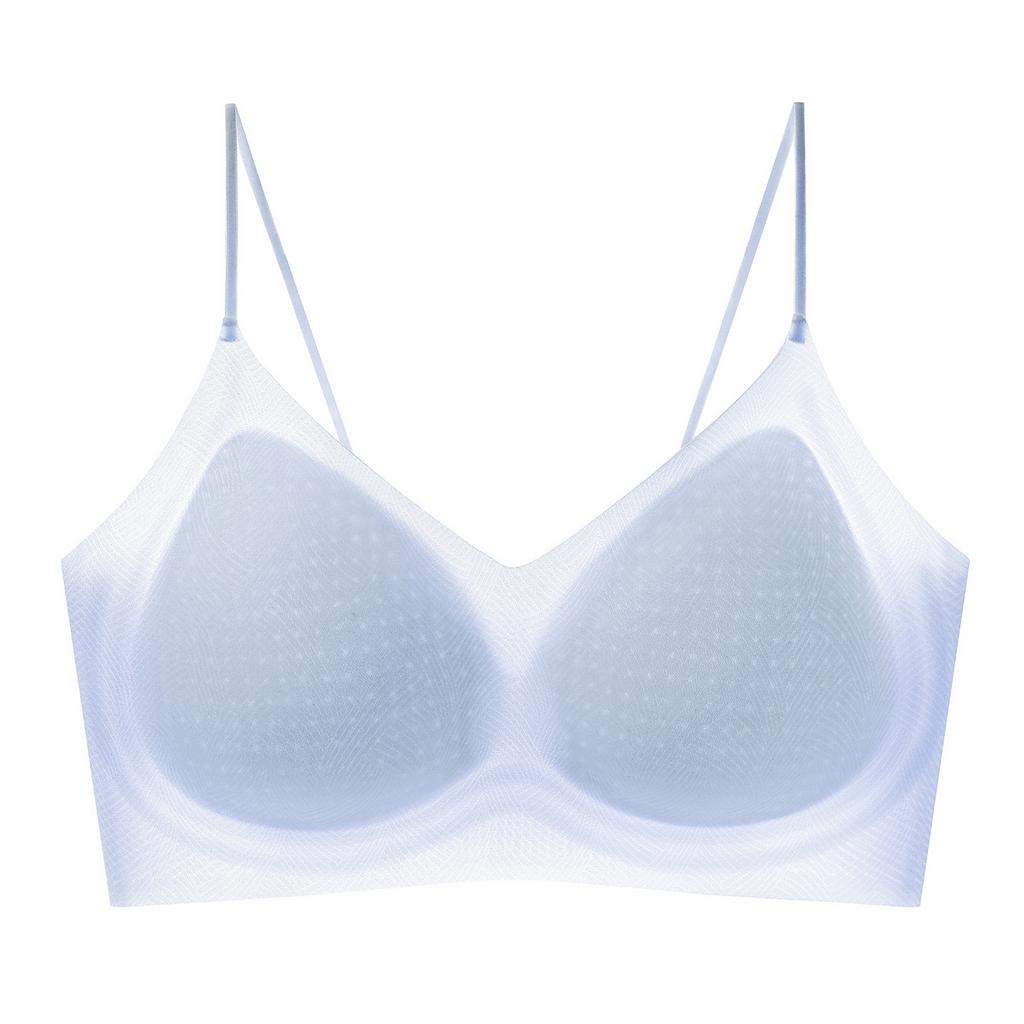 Traceless underwear, thin soft support, beautiful back underwear, skin-friendly, cool and breathable, gathered without steel ring, anti-sagging bra