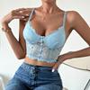 Europeisk-amerikansk Hul Street Style Sexy Flerfarget BH-vest
