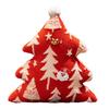 Christmas Tree Plush Pillow Cartoon Stuffed Toy Soft Sofa Cushion Holiday Home Decoration for Couch Bed