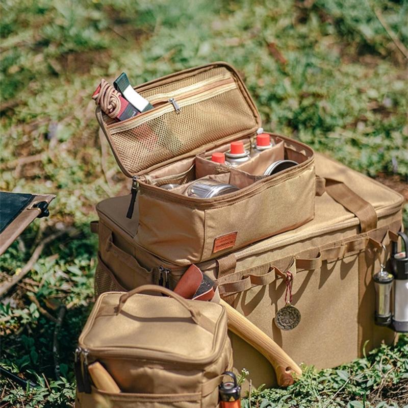 Cooking Utensils Carry Bag Camping Travel Storage Bag Picnic Hiking Lunch Bag Fishing Outdoor Cooking Kitchen Organizers