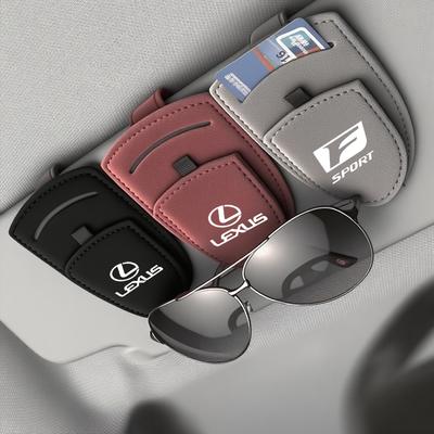AGQ3 Multifunctional Pu Leather Car Sun Visor Glasses Holder Clip For F SPORT ES RX NX LS UX LM LX GX LC RZ IS CT GS RC HS LBX
