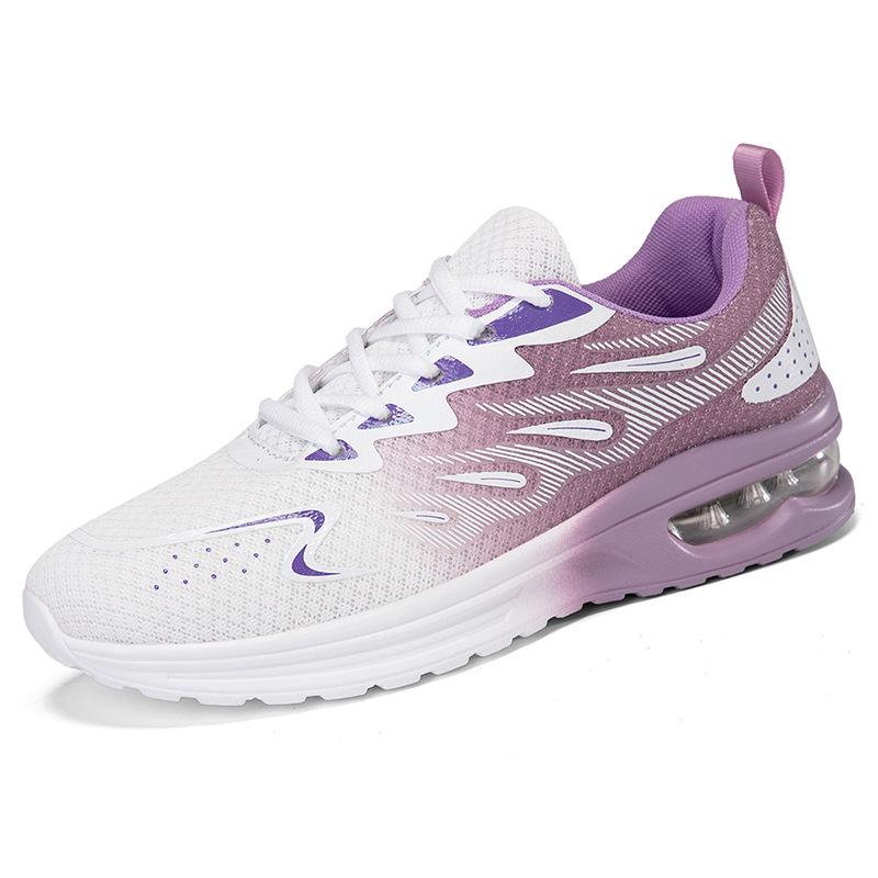 Women's Shoes Mesh Breathable Sports Shoes Casual Shoes Single Shoes Lightweight Air Cushion Running Shoes Soft-soled Travel Shoes