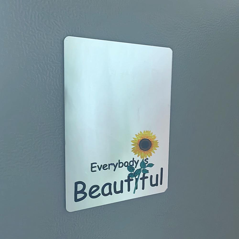 Silné magnetické zrcadlo do skříňky pro školu, kancelář, koupelnovou skříňku, lednici, akrylové zrcátko na líčení, dárek pro dospívající dívky