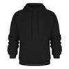 Men's Casual  Plush Double-sided Fleece Color Hooded Sweatshirt