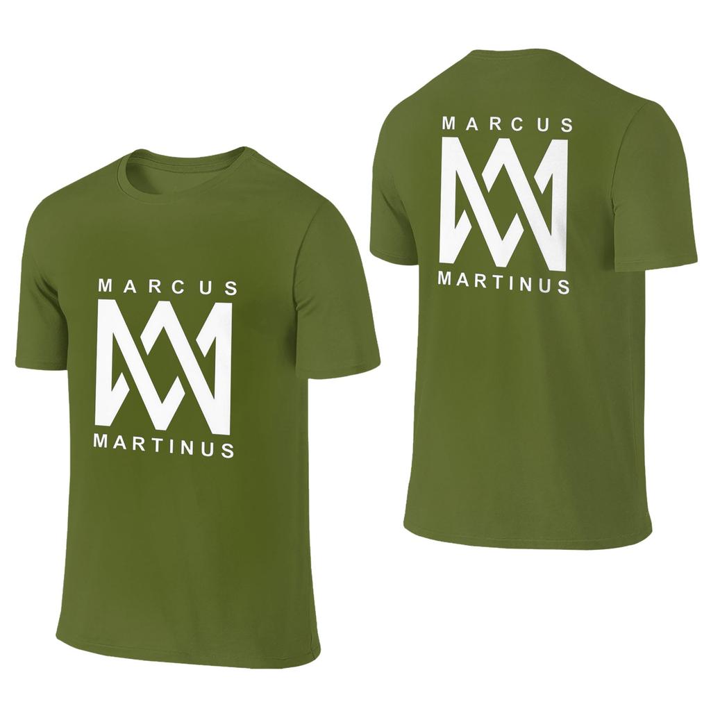 Marcus And Martinus Norway Unisex Tshirt Double Sided Plus Size T Shirts Unisexs Round Neck Cotton Tees Short Summer Male