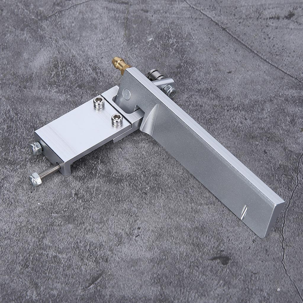 Ship Model Aluminium Alloy Suction Water Rudder RC Boat Semiimmersed Boat 95mm Silver