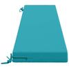 2 piece Bench Cushions SOEST 2 pcs. 100percent  Polyester Turquoise