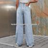 Y2K Zerfetzte High-Waist Damen Casual Bequeme Lange Jeans