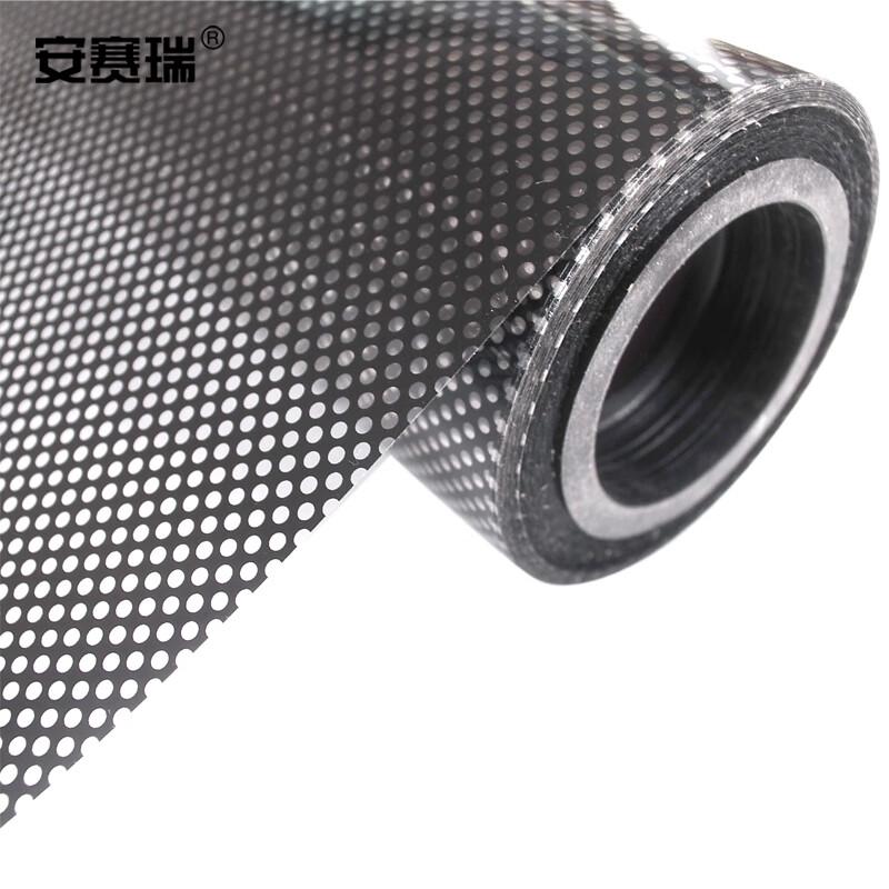 Black Mesh Office Window Film