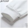 BITCED Autumn and Winter Hooded Sweatshirt Men's Hooded Warm Padded Thickened Pullover Loose Large Size Hoodie