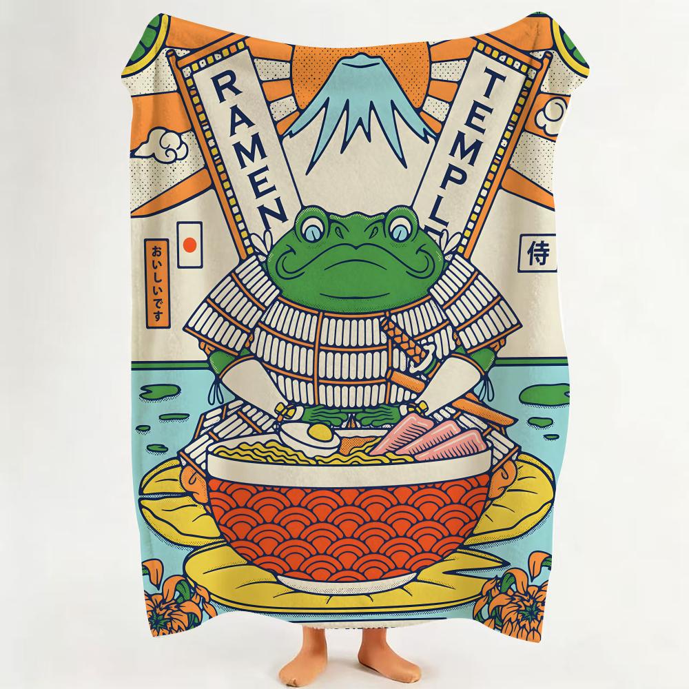 Design C Cartoon P Pattern F Food Throw Flannel Throw Blanket Suitable for Sofa Living Room Bedroom 75cmx90cm