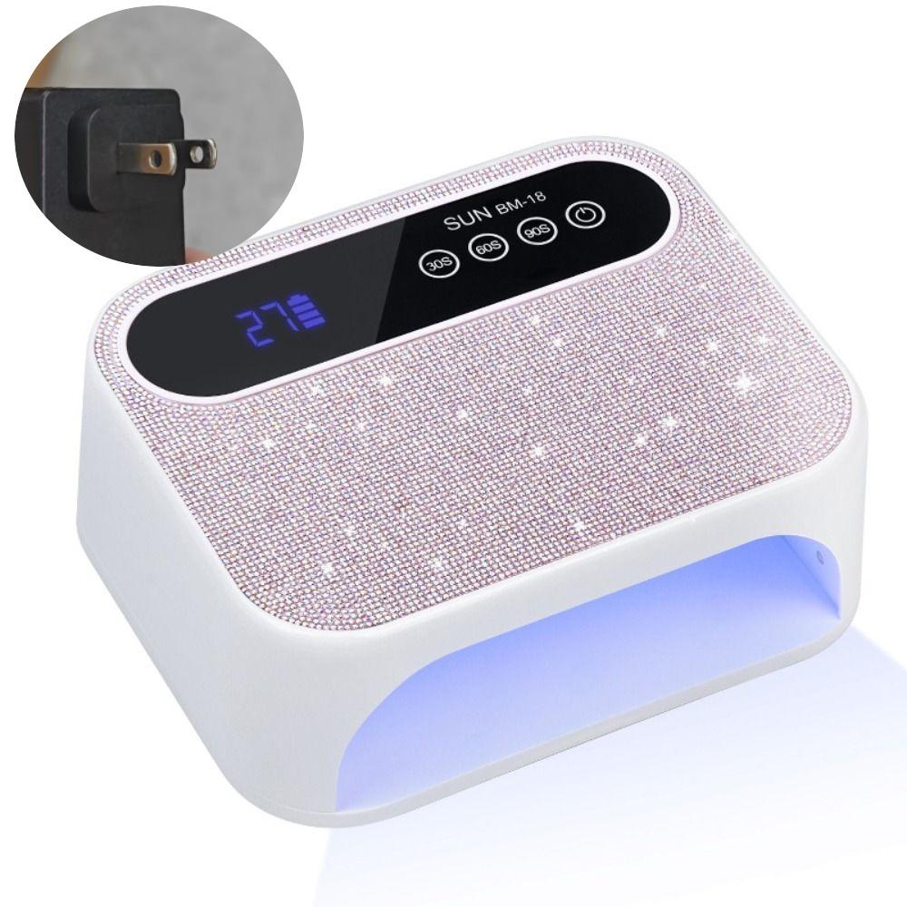 

Portable Cordless UV LED Nail Light Rechargeable UV Light Nail Art Dryer Nails Manicure Tools US plug